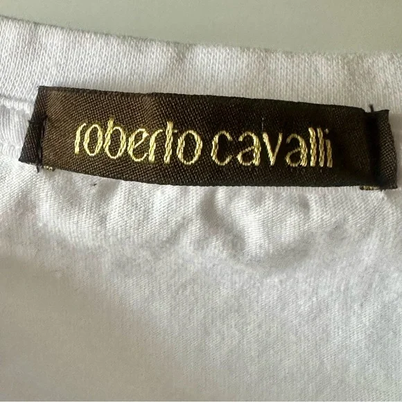 NWOT! Authentic ROBERTO CAVALLI Original Brand New Unworn T-Shirt. - Picture 4 of 6